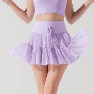 POPFLEX Lilac Ruffled Mini Skirt